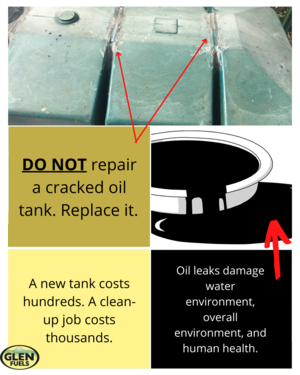 Leaking Oil Tank