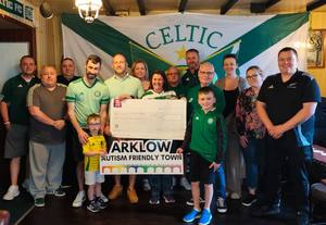 Father Murphy Celtic Supporters Club raises funds for Arklow Autism Friendly Town.
